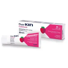 KIN Dantų pasta vaikams FLUOR CALCIUM, 75ml