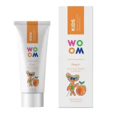 WOOM Kids dantų pasta vaikams PEACH, 50 ml